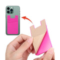 Dual Silicone Phone Case Wallet Credit Card Holder Pocket
