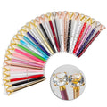 Large Crystal Diamond Metallic Finish Ballpoint Pen