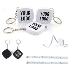Square 2-Meter Steel Tape Measure Keychain