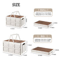 30 Quart Foldable Storage Bin Table With Wooden Lid