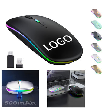 Rechargeable Ultra-thin Silent LED Wireless Mouse