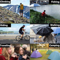 Adults Reusable With Drawstring Hood Eva Rain Coat Ponchos
