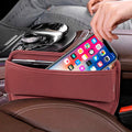 Universal Car Seat Gap Filler PU Leather Storage Box