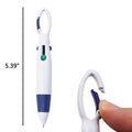 Retractable Shuttle Pens With Carabiner Clip