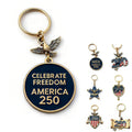 250th US Anniversary 2D Acrylic Keychain Pendant
