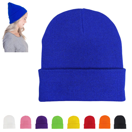 Acrylic Knit Beanie Hat