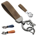 Suede Leather Keychain For Car
