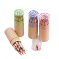 12 Colors Color Pencils Log Drawing Pencils