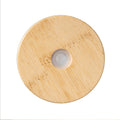 17 Oz. Soda Lime Glass Can With Bamboo Lid