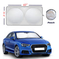 Car Windshield Sun Shade with Storage Pouch