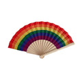 Wood Fabric Hand Fan