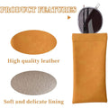 Squeeze Top PU Eyeglass Case Card Pouch
