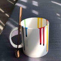 11 Oz. Hand-Painted Ceramic Mugs Set