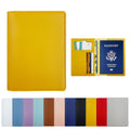 Pu Leather Multi-Pocket Passport Case