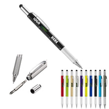 6-in-1 Plastic Tool Ballpoint Pen