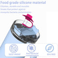 Cowboy Hat Shaped Silicone Straw Dust-Proof Cover Cap