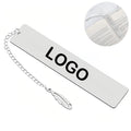 Metal Bookmark with Leaf Pendant