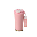 18 Oz Stainless Steel Coffee Mug With Straw