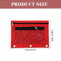 Zippered Double Pocket 3 Ring Binder Pencil Pouch