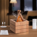 Flame Effect Aromatherapy Diffuser Humidifier Night Light
