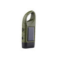Solar-Powered Hand-Cranked And Rechargeable Flashlight