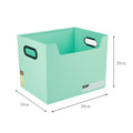 Side Handle Portable Open Desktop Plastic File Storage Box