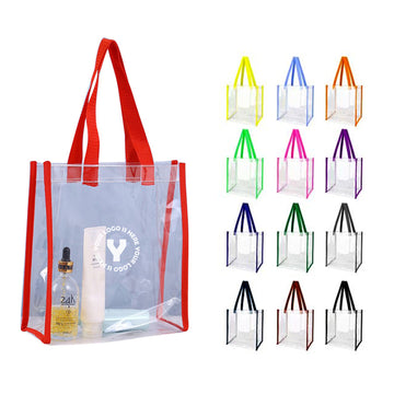 PVC Clear Stadium Approved Tote Bags