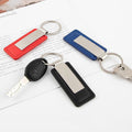 Personalized Engraved PU Leather Metal Keychain