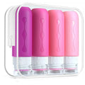 Silicone Travel Toiletries Dispenser Bottle Set