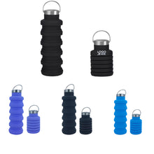 16Oz./6Oz. Collapsible Silicone Water Bottles With Handle