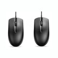 Simple Noiseless Black Wired USB Computer Mouse