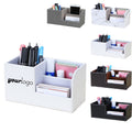 Office Leather Storage Pen Holder