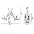 Mini Stainless Steel Foldable Multitool Pliers W/ Keychain