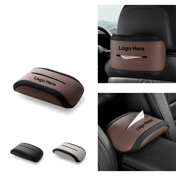 Foldable Car Tissue Holder With Elastic Strap