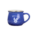 8 Oz Ceramic Potbelly Breakfast Milk Cup