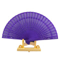 8" Wooden Handheld Folding Fan