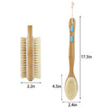 Shower Brush with Soft and Stiff Bristles