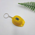 Mini Construction Helmet Flashlight Keychain Bottle Opener