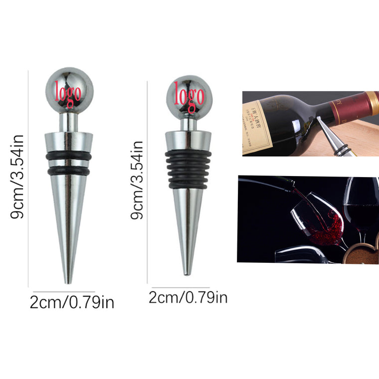 Zinc Alloy Tapered Bar Tool Sealed Wine Bottles Stopper