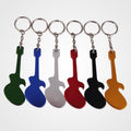 Guitar Shaped Aluminum Bottle Opener W/Key Chain