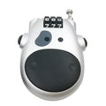 3-Stage Retractable Security Steel Cable Combination Lock