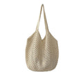 Large Capacity Crochet Knit Shoulder Beach Bag Hollow Out Tote