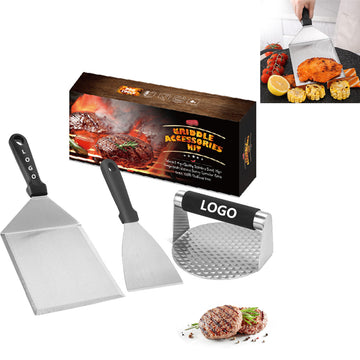 Burger Spatula And Grill Set