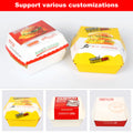 Square Hamburger Takeout Fast Food Paper Box