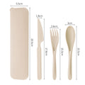3 Pieces Wheat Straw Cutlery Utensil Set