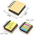 Portable Spiral Notebook Combination Sticky Notes