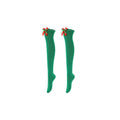 Christmas Bow Over-The-Knee Socks