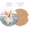 Full Color Custom Ceramic Absorbent Car Coasters