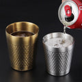 Diamond Hammered Double Stainless Steel Beer Mug