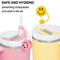 Smile Face Straw Covers Silicone Customizable